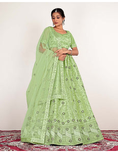 Pista Party Wear Lehenga Chol