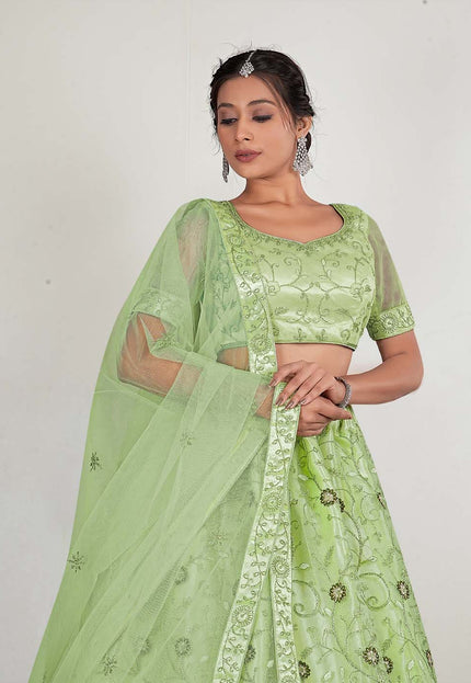 Pista Party Wear Lehenga Chol