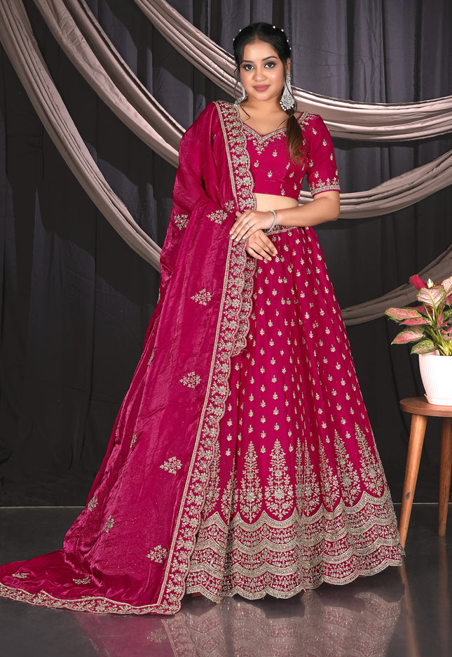 Rani Fendy Semi Stitch Lehenga Choli For Women