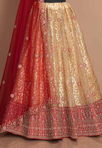 Chiku Designer Net Lehenga