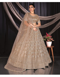 Chiku Exclusive Net Lehenga Choli With Embroidered Work