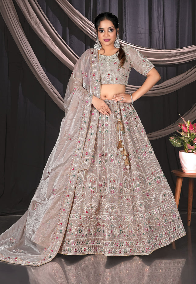 Chiku Net Designer Lehenga Choli For Events