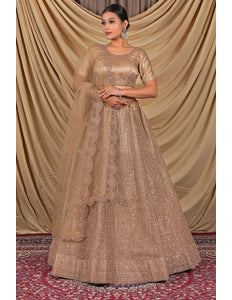 Chiku Sequins Embroidered Net Lehenga Choli