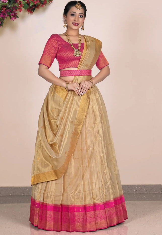 Chiku Tissue Silk Party Lehenga Choli For Women