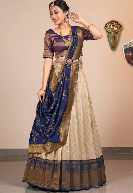 Chiku Traditional Jacquard Banarasi Lehenga Choli