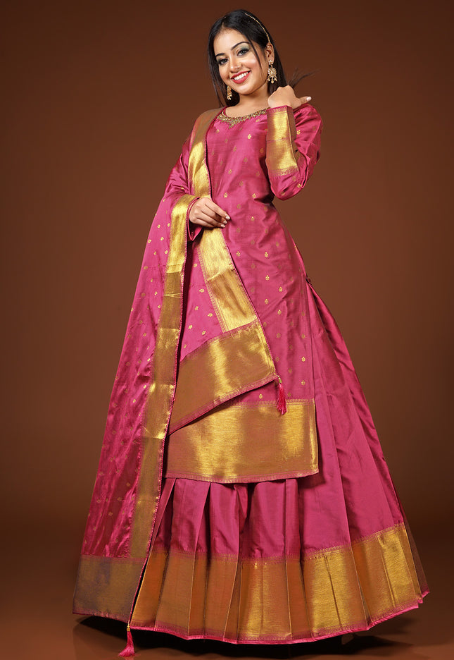 Gajari Lehenga with Kurta design