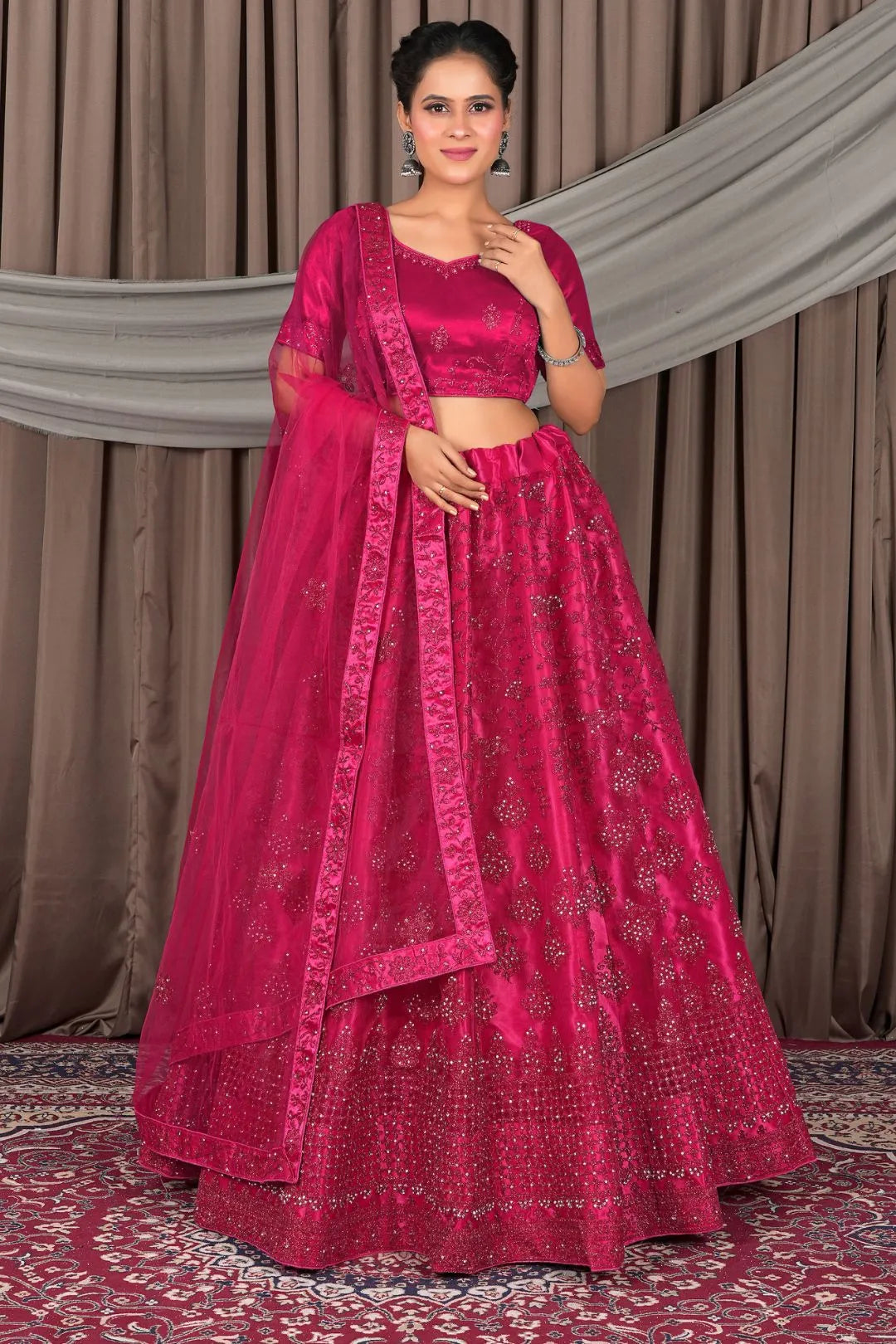 Rani Designer Net Lehenga Choli For Women