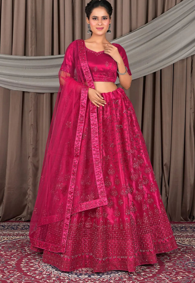 Rani Designer Net Lehenga Choli For Women