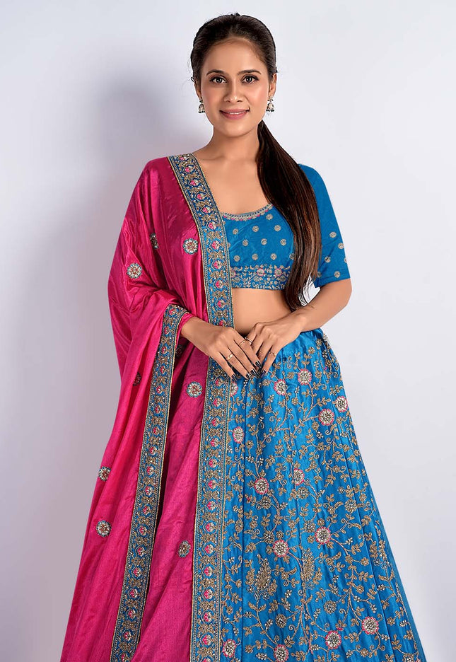 Firozi Latest Net Lehenga