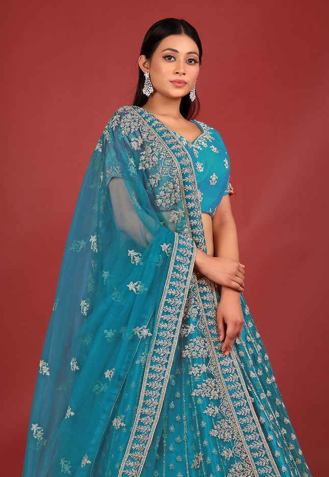 Firozi New Party Wear Lehenga