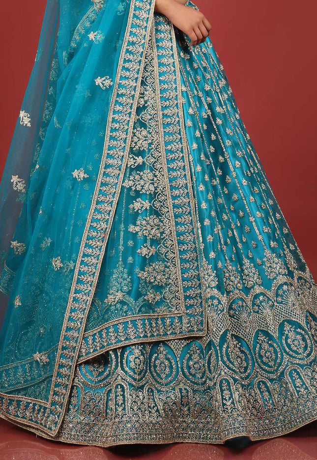 Firozi New Party Wear Lehenga