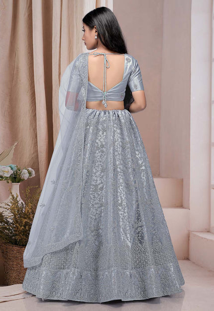 Gray Latest Party Wear Lehenga