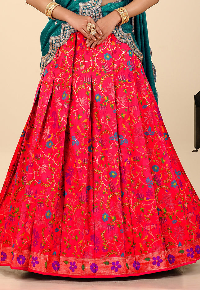 Gajari Banarasi Silk Latest Lehenga