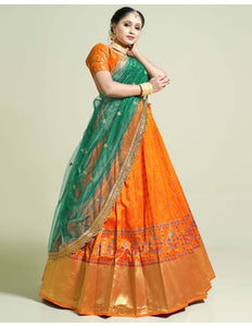 Gold Designer Lehenga Choli