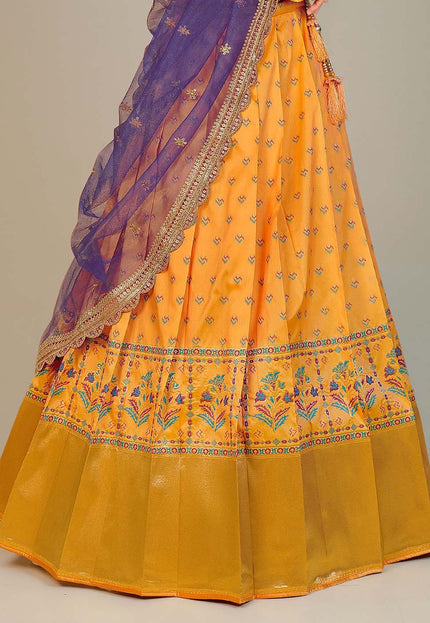 Orange Designer Lehenga Choli