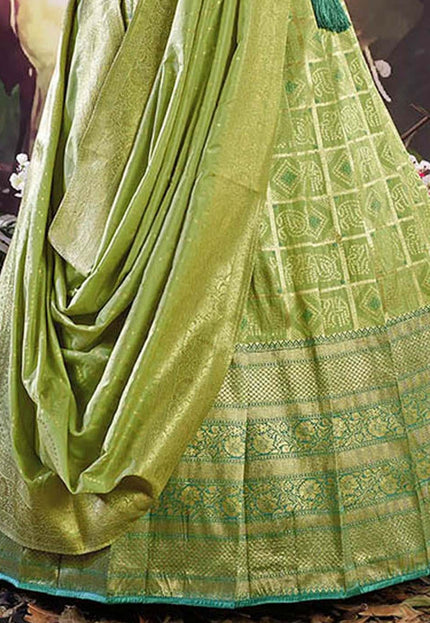 Pista Traditional Banarasi Lehenga