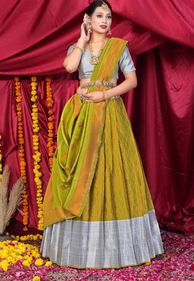 Liril Banarasi Pattu Lehenga Choli With Zari Work