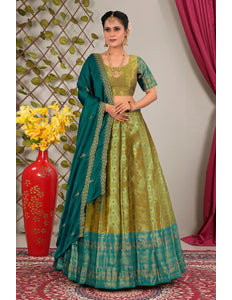 Liril Banarasi Zari Silk Lehenga Choli for Women