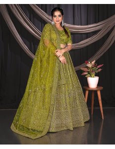 Liril Net Party wear Embroidered Lehenga Choli For Women