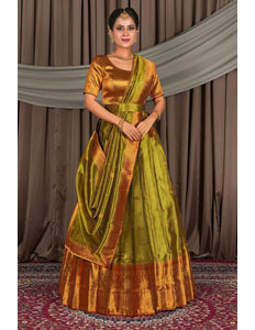 Liril Tissue Silk Zari Work Lehenga For Women