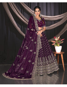 Magenta Designer Fendy Lehenga Choli For Partys