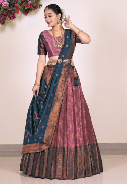 Woman wearing a traditional Lehenga