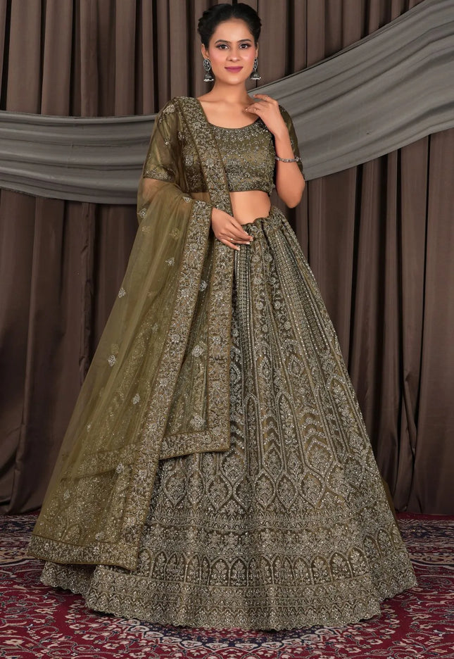 Mehendi Party Wear Chaniya Choli In Wedding