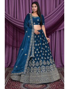 Morpich Fendy Silk Pattu Lehenga With Embroidery Work