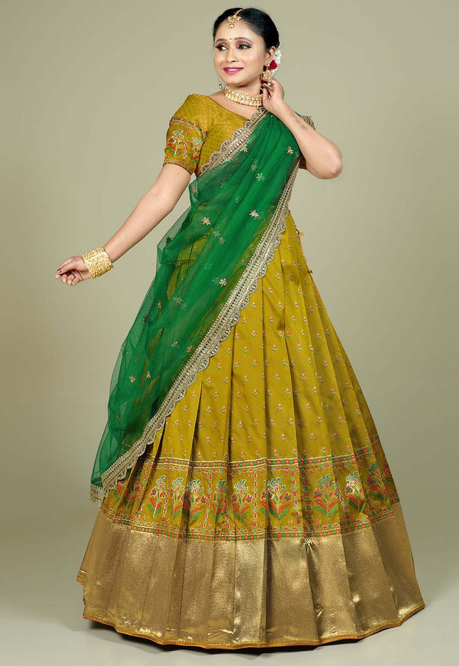 Mustard Designer Lehenga Choli