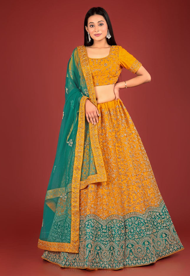 Mustard Latest Chaniya Choli