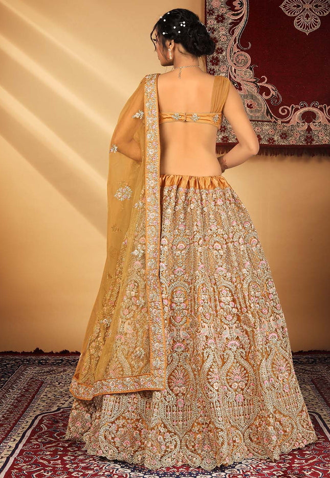 Mustard Color Designer Lehenga