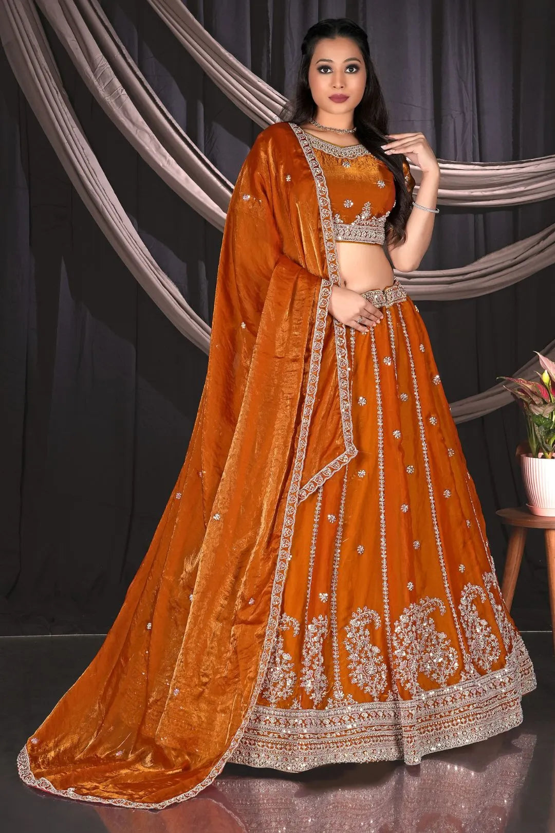 Musterd Fendy Silk Lehenga Choli For Wedding Function