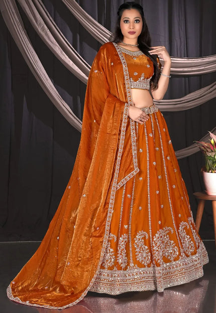 Musterd Fendy Silk Lehenga Choli For Wedding Function