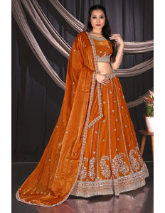 Musterd Fendy Silk Lehenga Choli For Wedding Function