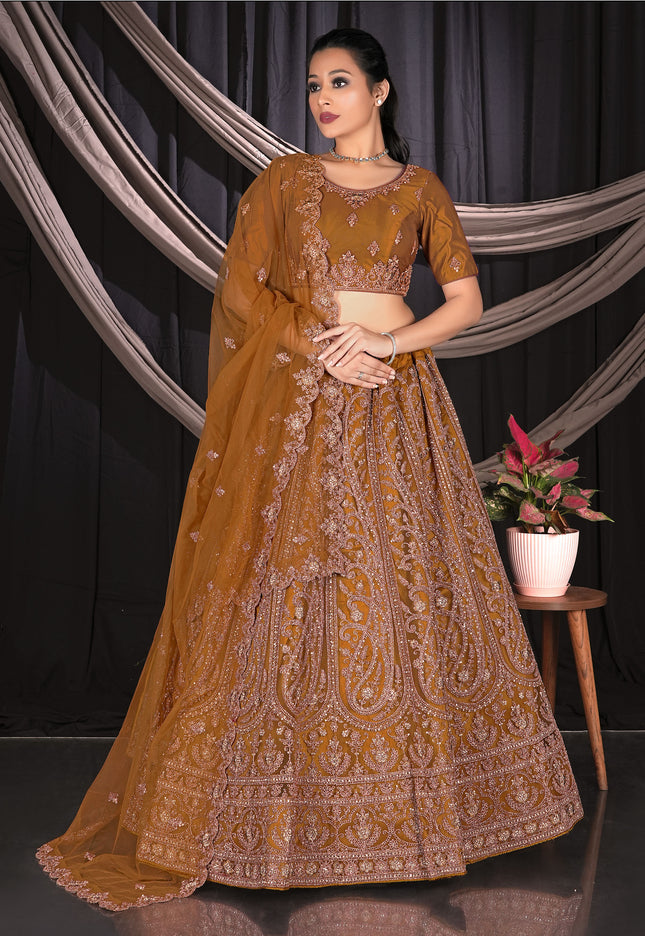Musterd Net Lehenga Choli