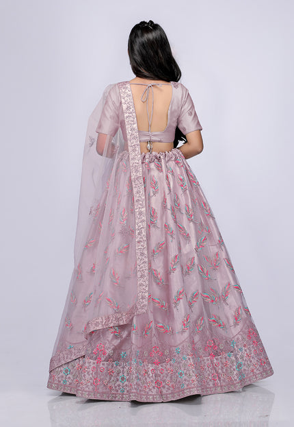 Light Pink Party Wear Lehenga