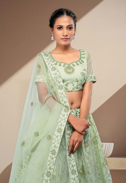 Pista Latest Net Lehenga Choli