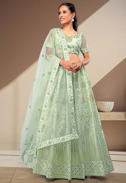 Pista Latest Net Lehenga Choli
