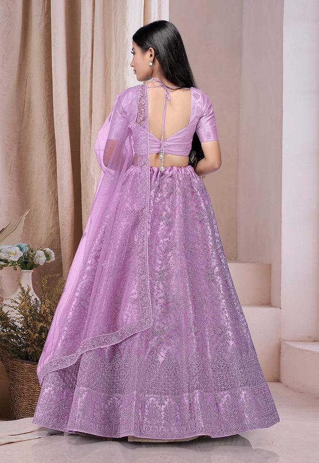 Purple Latest Party Wear Lehenga