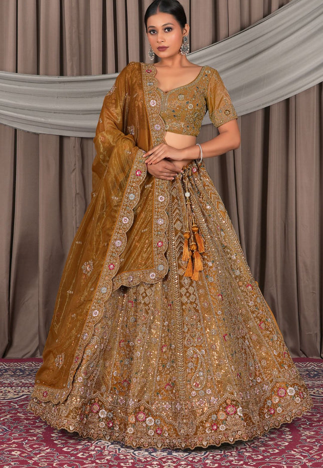Woman wearing a traditional embroidered outfit