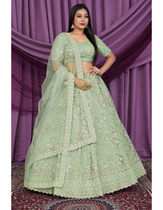 Pista Latest Heavy Net Lehenga Choli For Women