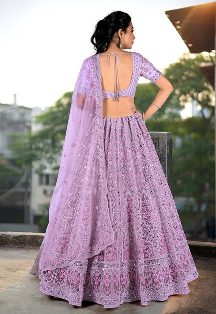 Purple Party Wear Lehenga Choli
