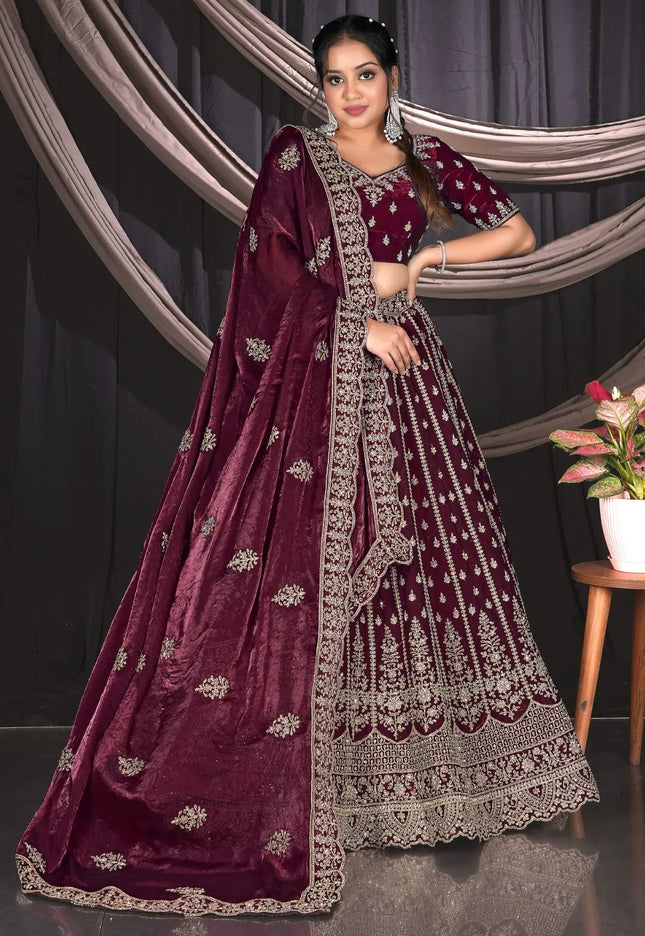 Purple Fendy Designer Lehenga Choli For Events