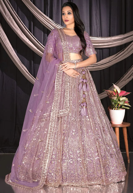 Purple Stylish Designer Chaniya Choli For Women