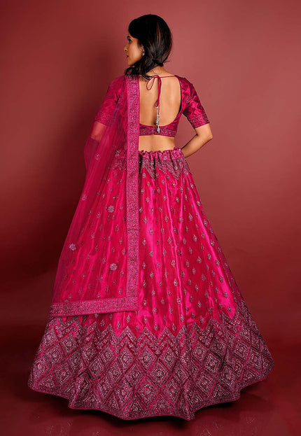 Rani Sequins Net Lehenga