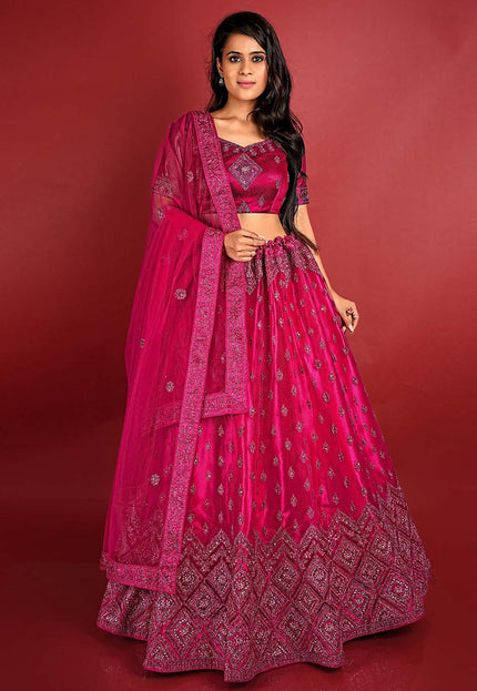 Rani Sequins Net Lehenga