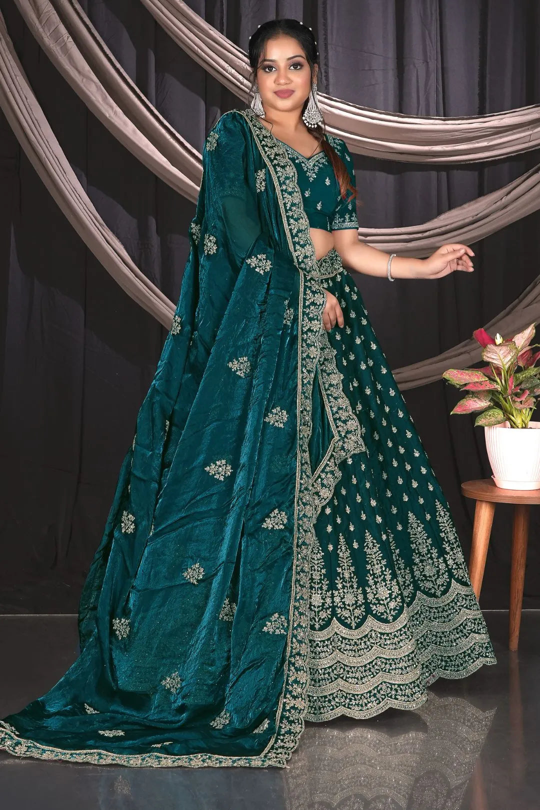 Rama Fendy Semi Stitch Lehenga Choli For Women