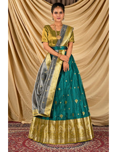 Rama Tissue Silk Traditional Lehenga Choli for Women