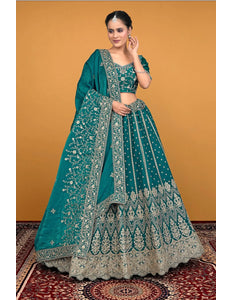 Rama Traditional Fendy Silk Embroidered Lehenga Choli