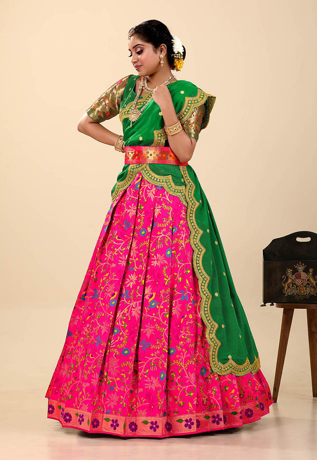 Rani Banarasi Silk Latest Lehenga